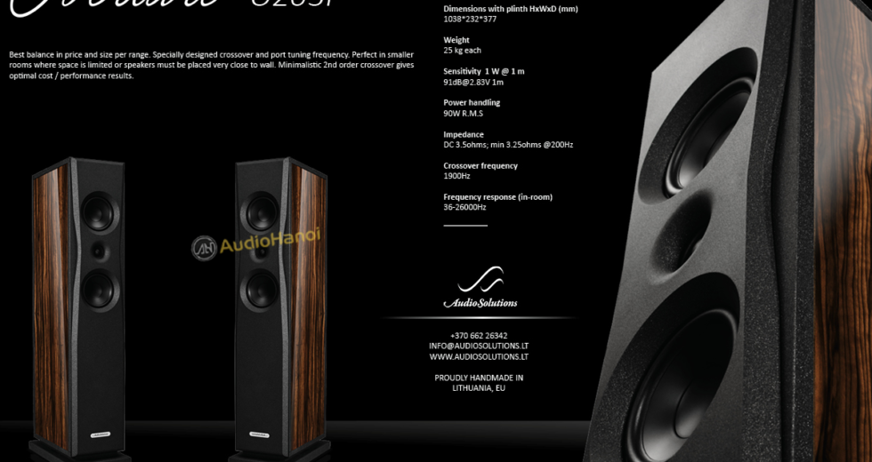 Loa AudioSolutions Overture O203F giải pháp cho hệ thống âm thanh đỉnh cao