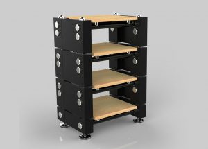 Kệ Wilson Benesch R1 là nền tảng vững chắc cho hệ thống khuếch đại và nguồn phát