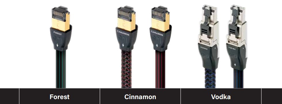 Hiệu năng cao chuẩn Cat 7 với top 4 dây mạng bán chạy Audioquest: Pearl, Cinnamon, Vodka, Diamond