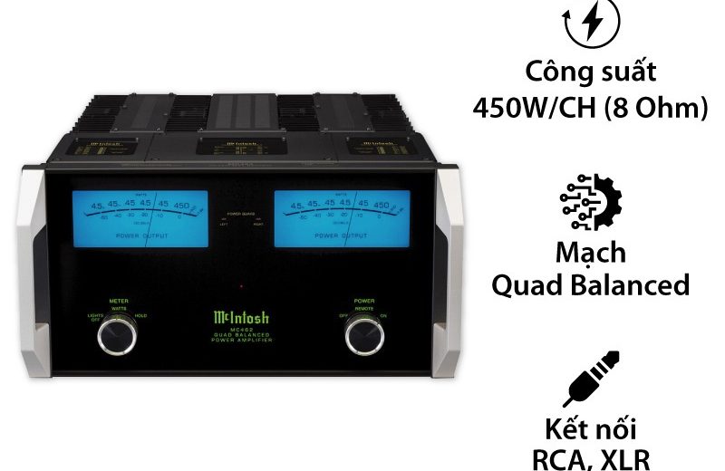 Power ampli McIntosh MC462: Nền tảng cho một sân khấu âm thanh đỉnh cao