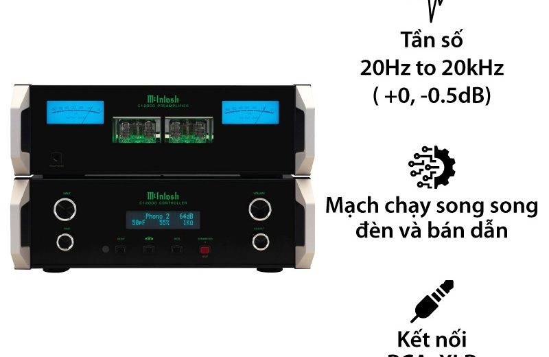 Pre ampli McIntosh C12000 – Chuẩn mực sang trọng và kỹ thuật tách ly tuyệt đối